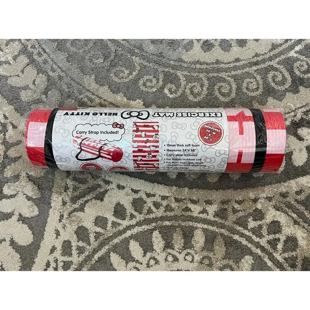 NWT❤️Hello Kitty Training Fitness Yoga Mat red